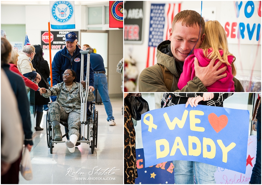 BWI Airport - Troops returning home from overseas deployment