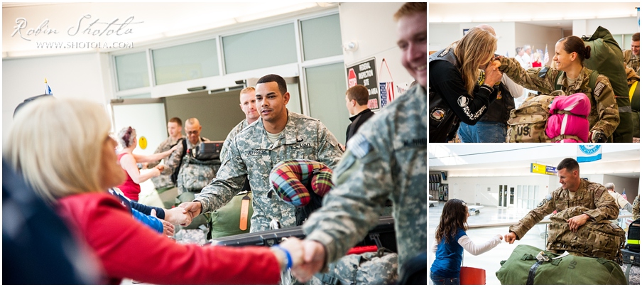 BWI Airport - Troops returning home from overseas deployment