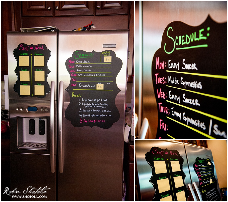 organize your life with chalkboards