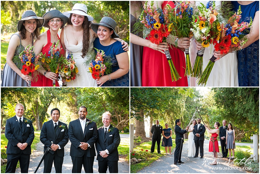  Howard County Conservancy, Woodstock Maryland Wedding: James and Emily: #warm #eclectic #HowardCountyConservancywedding #Baltimorewedding #RobinShotolaPhotography #shotola #weddingphotography #woodstockmarylandwedding #swords #menswarehouse #clementinesbaltimore #homemadeweddingcake #homemadeweddingdress #diy