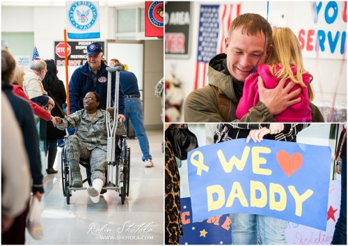 BWI Airport - Troops returning home from overseas deployment