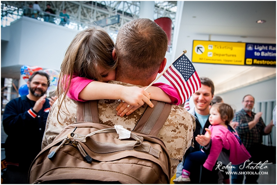Baltimore Military Homecoming Photographer – BWI Airport