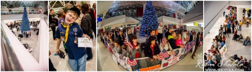 Military Homecoming at BWI airport, Maryland.